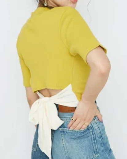 モトカレマニア 新木優子 ニットイエロー
