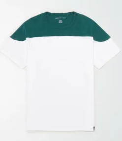 アメリカンイーグル AE Color Block T-Shirt Green