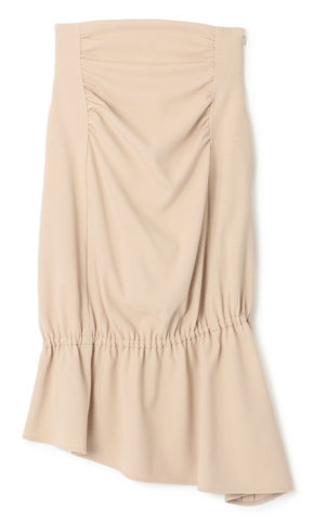 Asymmetry gather skirt(ELIN)