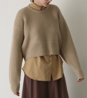 RIM.ARK(リムアーク) 11/6- order start Back volume knit
