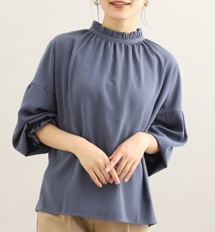 【WEB限定】アソートスタンドフリルブラウス