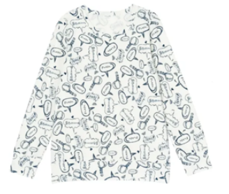 tsumori chisato SLEEP ラウンドネック長袖Tシャツ