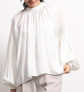 ROPE'(ロペ) ハイネックシャーリングブラウス