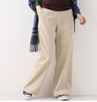 コーデュロイストレートパンツ