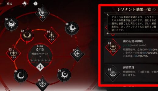 シルブラのレゾナント効果とは？対象眷属一覧も