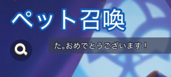 ペット召喚（ガチャ）を引く